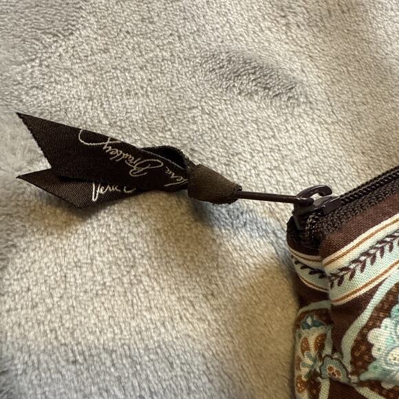 Vera Bradley Java Blue Tote Bag Turquoise Brown Quilted Cotton Boho USA - Picture 6 of 9